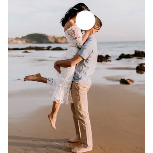 Lulus Briarwood Vintage Inspired Lace Ruffled Midi Bodycon Dress w/V-Neck - XS - Picture 7 of 7